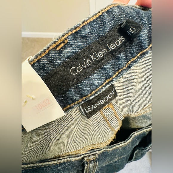 New! Calvin Klein Lean Bootcut Jeans Size 10 - Picture 7 of 8